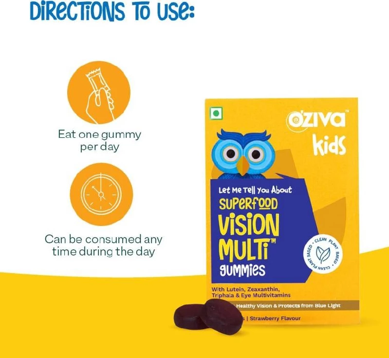Oziva Kids Superfood Vision Multi Gummies, 120 g-3.webp